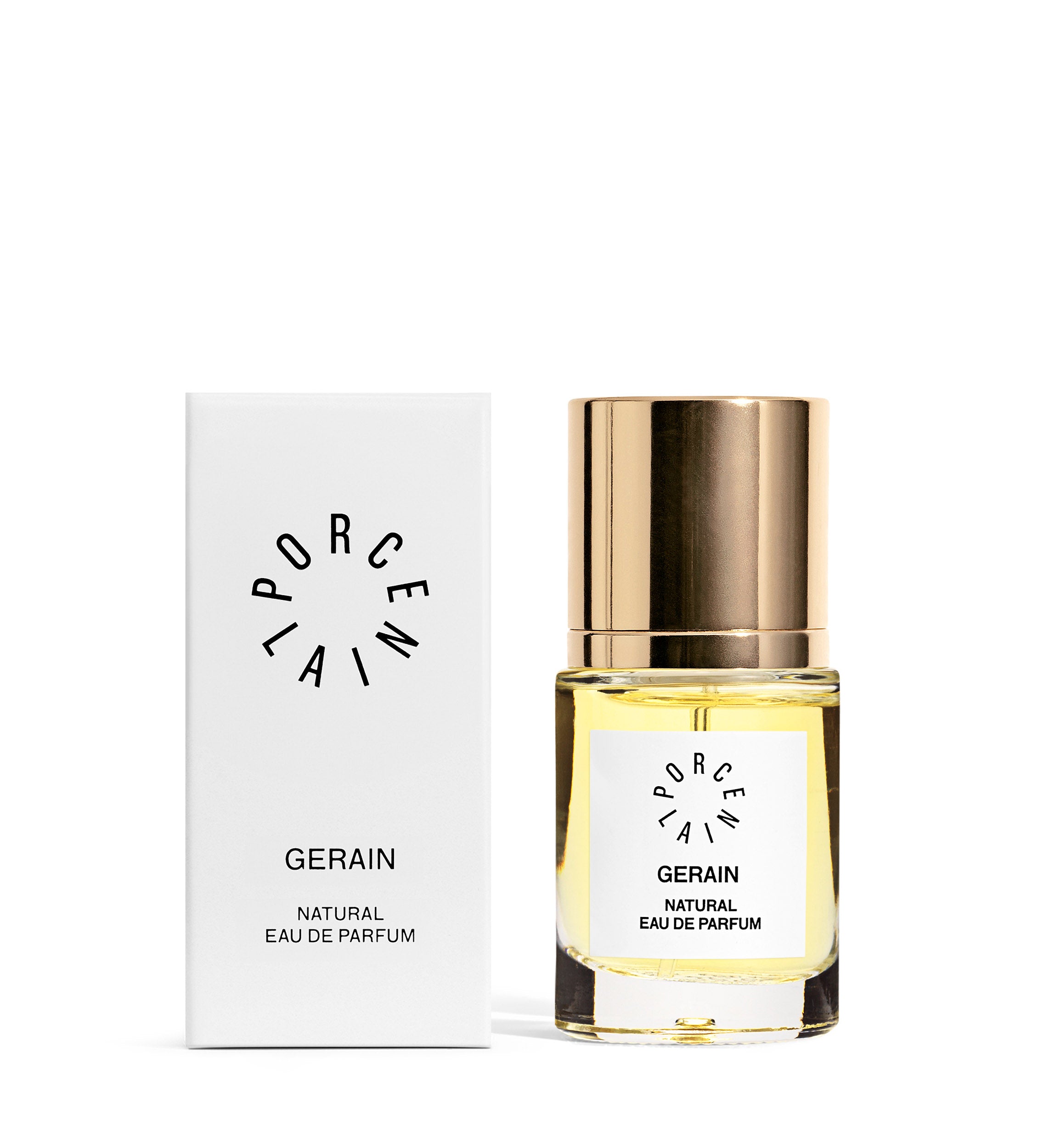 Porcelain Perfumery Gerain 15 ML Parfume Glass with Golden Lid