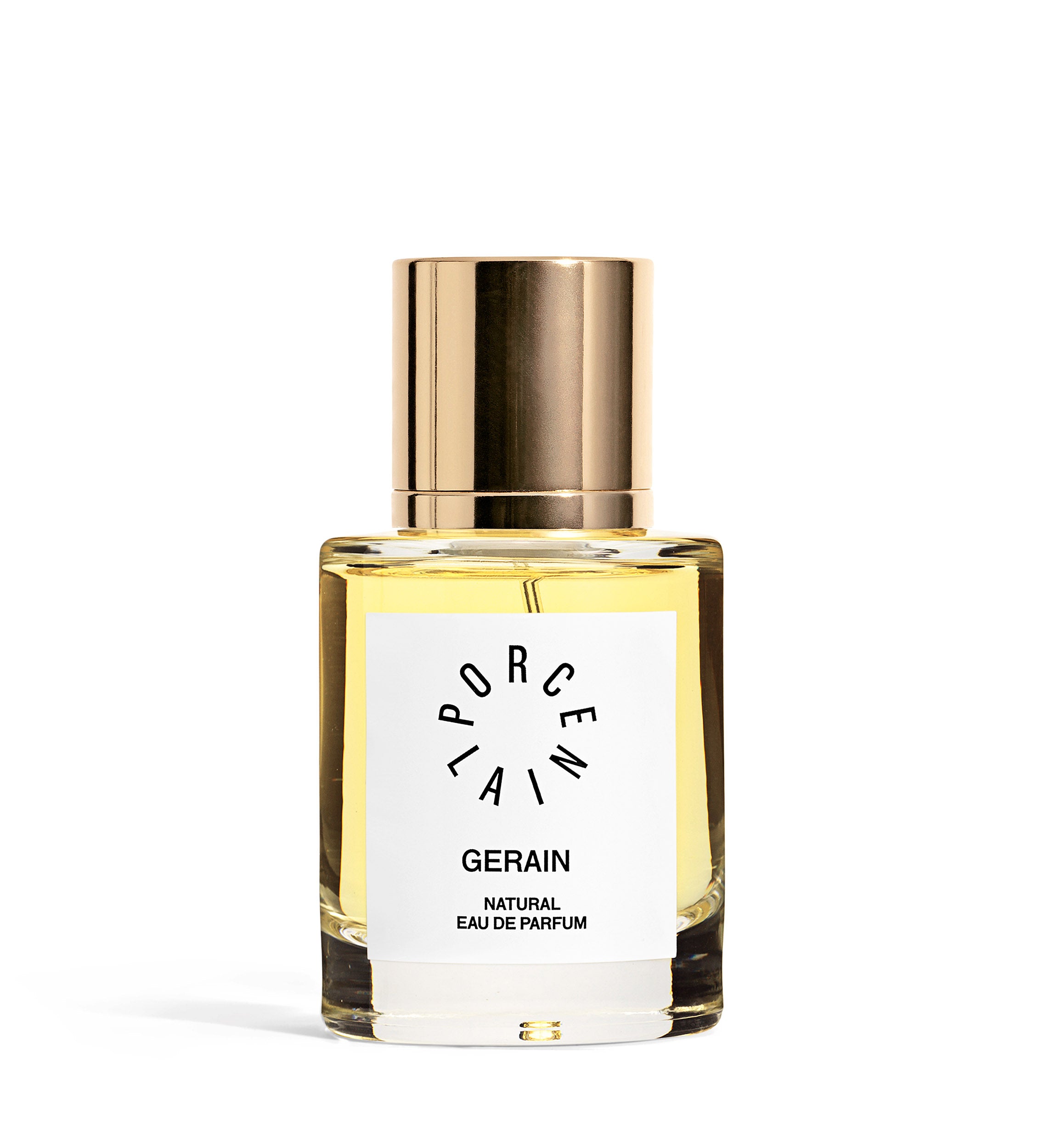 Porcelain Perfumery Gerain 50ML Parfume Glass with Golden Lid