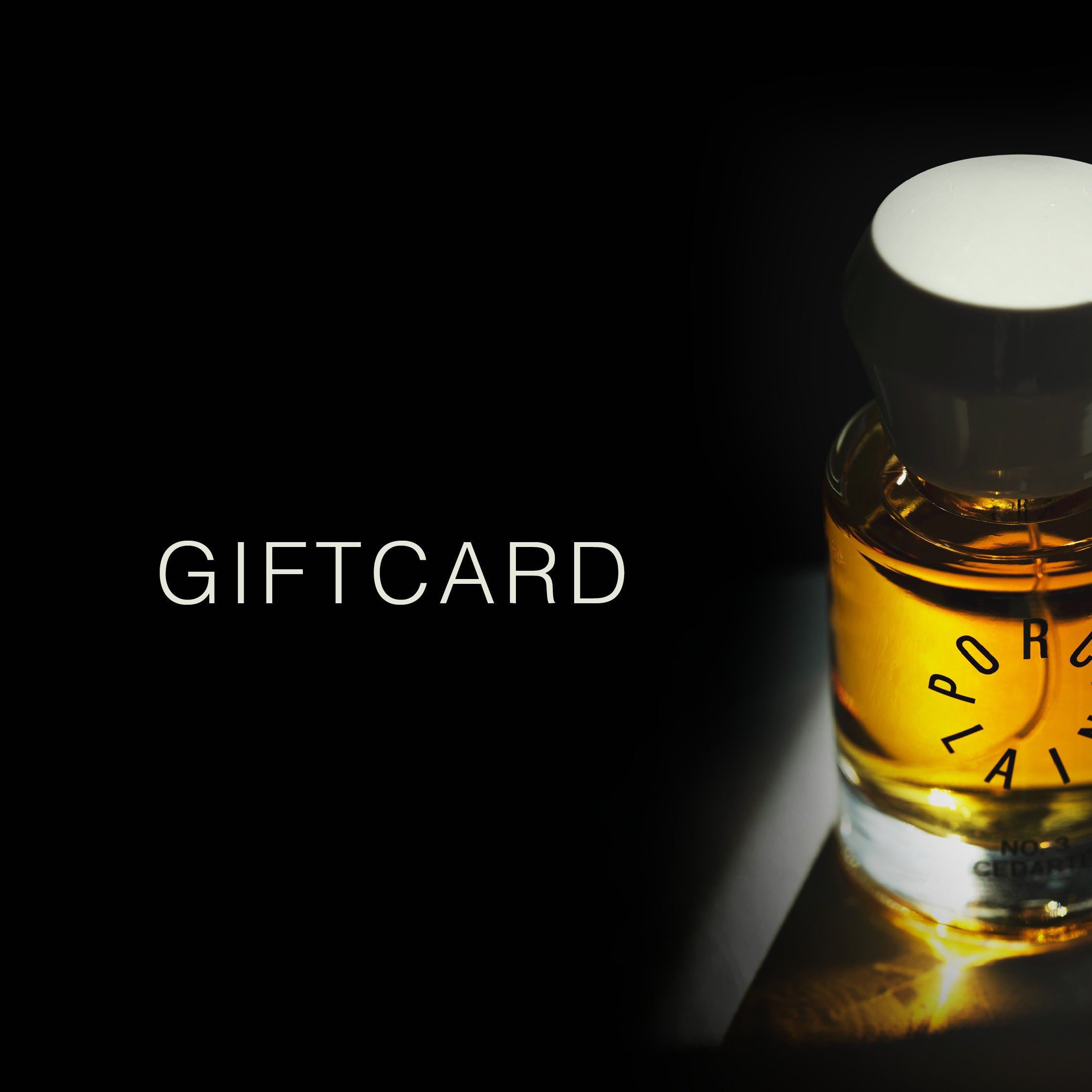 Porcelain perfumery gift card