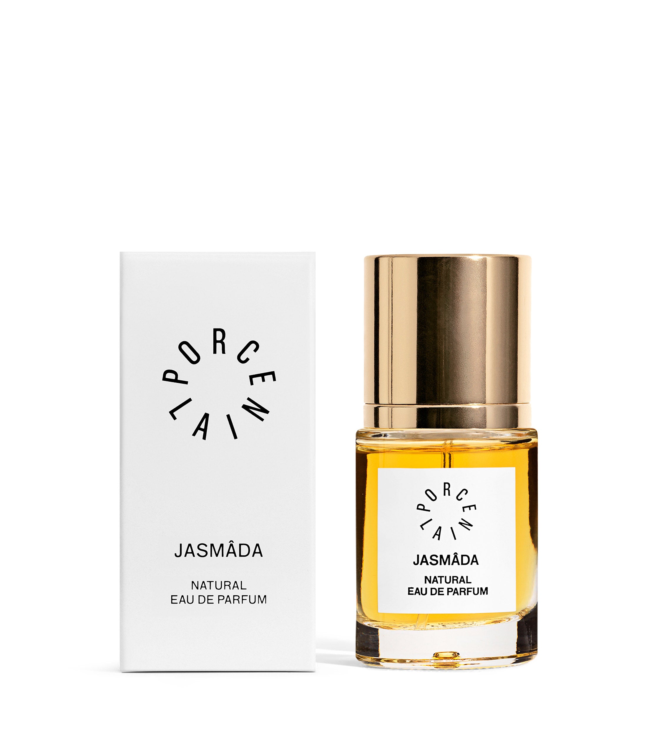 Porcelain Perfumery Jasmada 15 ML Parfume Glass with Golden Lid