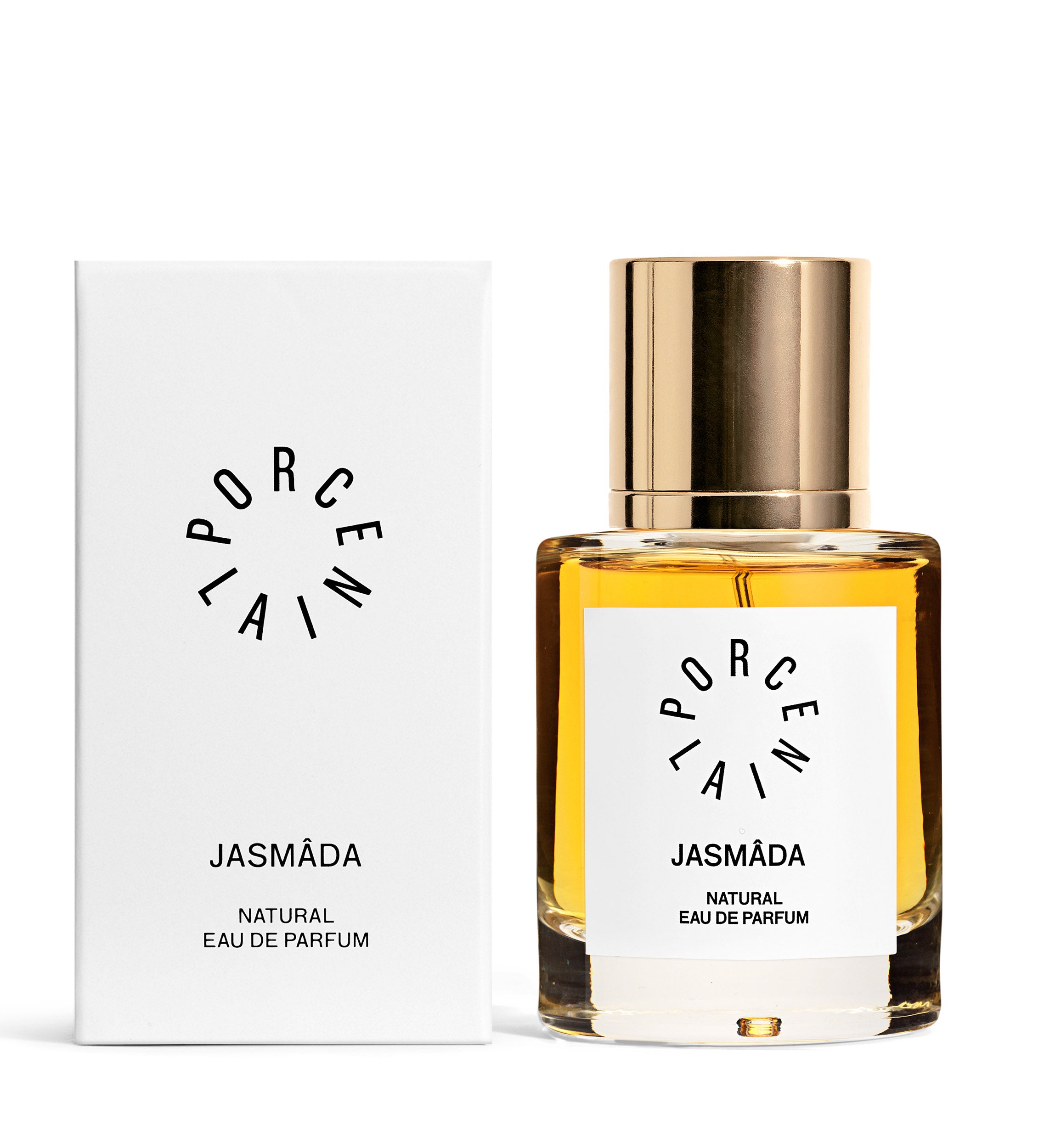 Porcelain Perfumery Jasmada 50ML Parfume Glass with Golden Lid